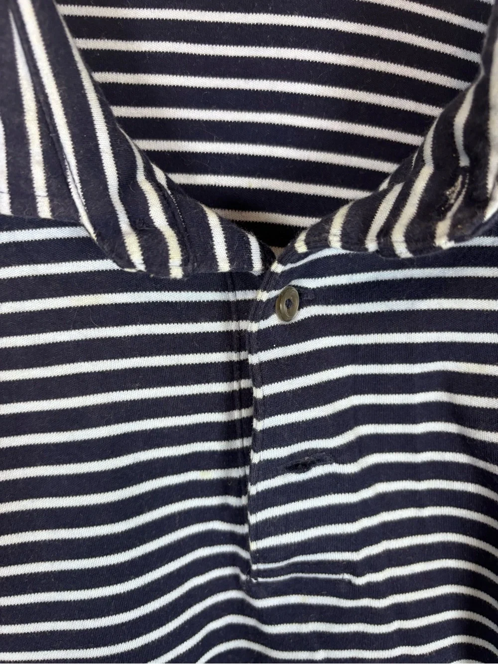 Polo by Ralph Lauren Men’s Navy & White Striped Polo Shirt